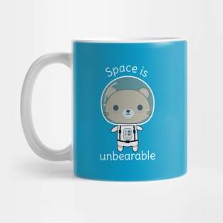 Cute Bear In Space Pun T-Shirt Mug